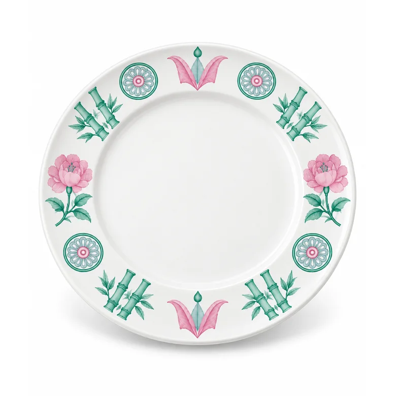 Flower & Circle Serving Platter